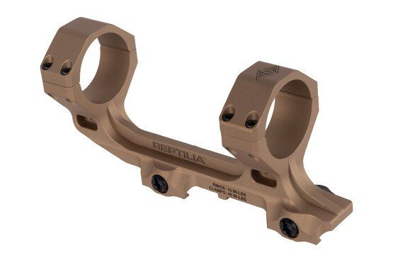 Reptilia Corp 1.70" AUS 34mm Optic Mount in FDE is made of billet aluminum